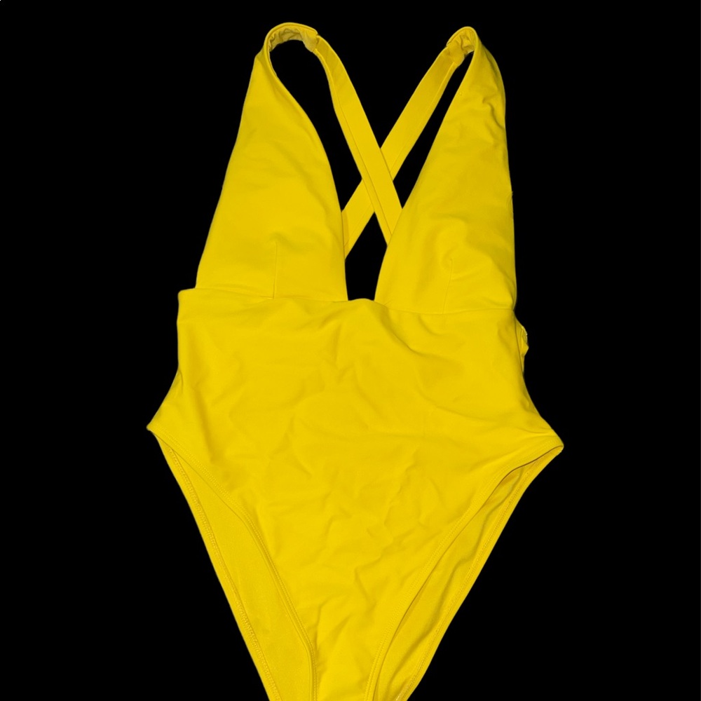 Yellow Forever 21 swimsuit